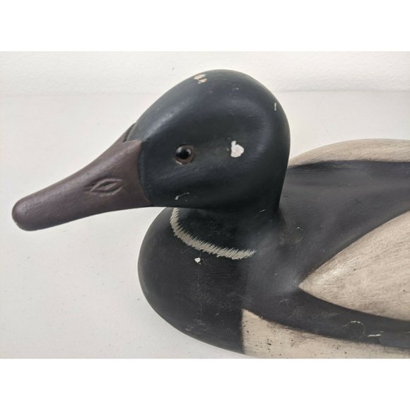 Duck DECOY Hand Carved & Painted By James Haddon~Very Good Condition! Mallard - Picture 3 of 7